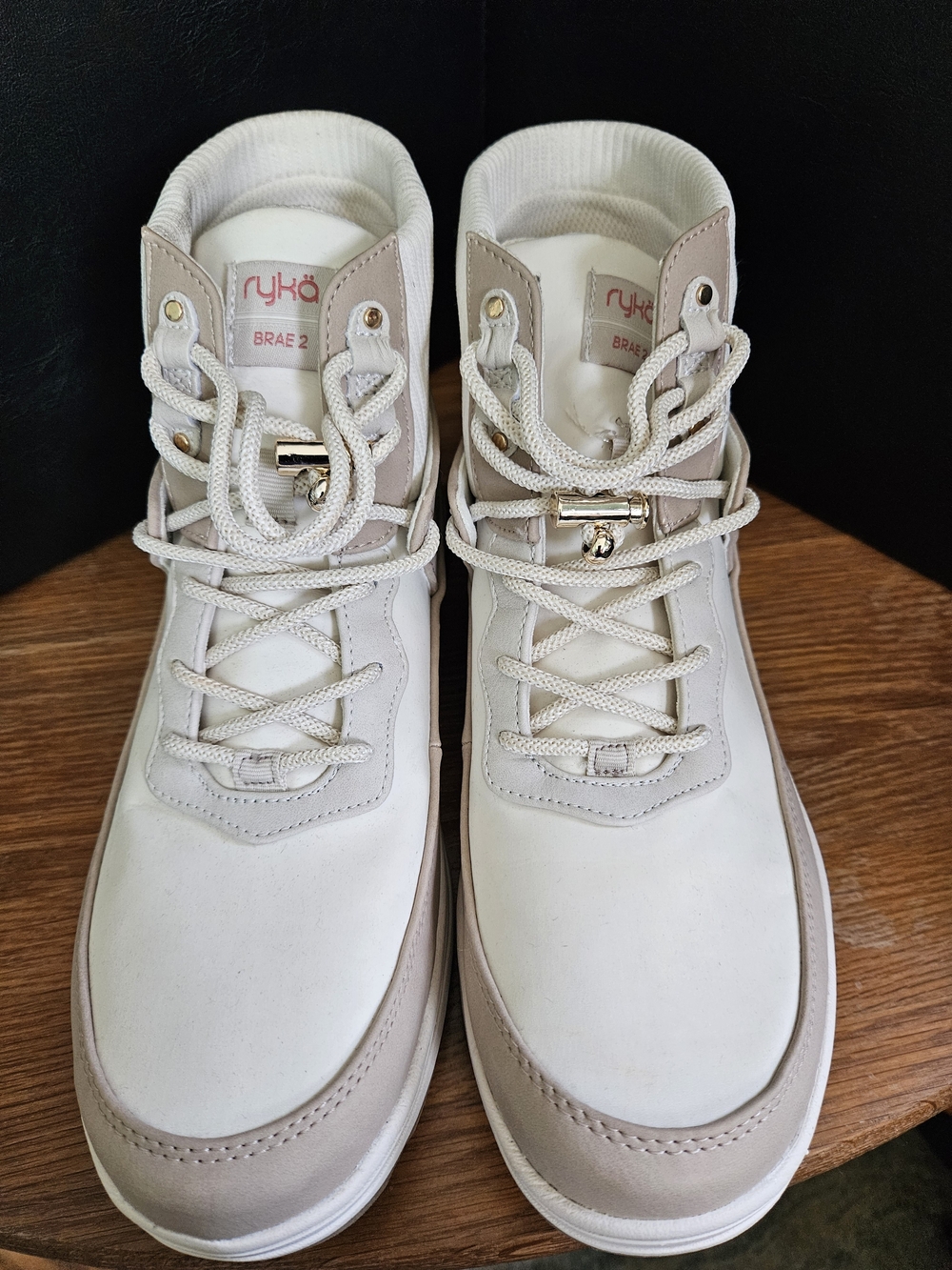 Ryka Brae 2 Water Repellent Sneaker Boots Beige Women’s 8.5